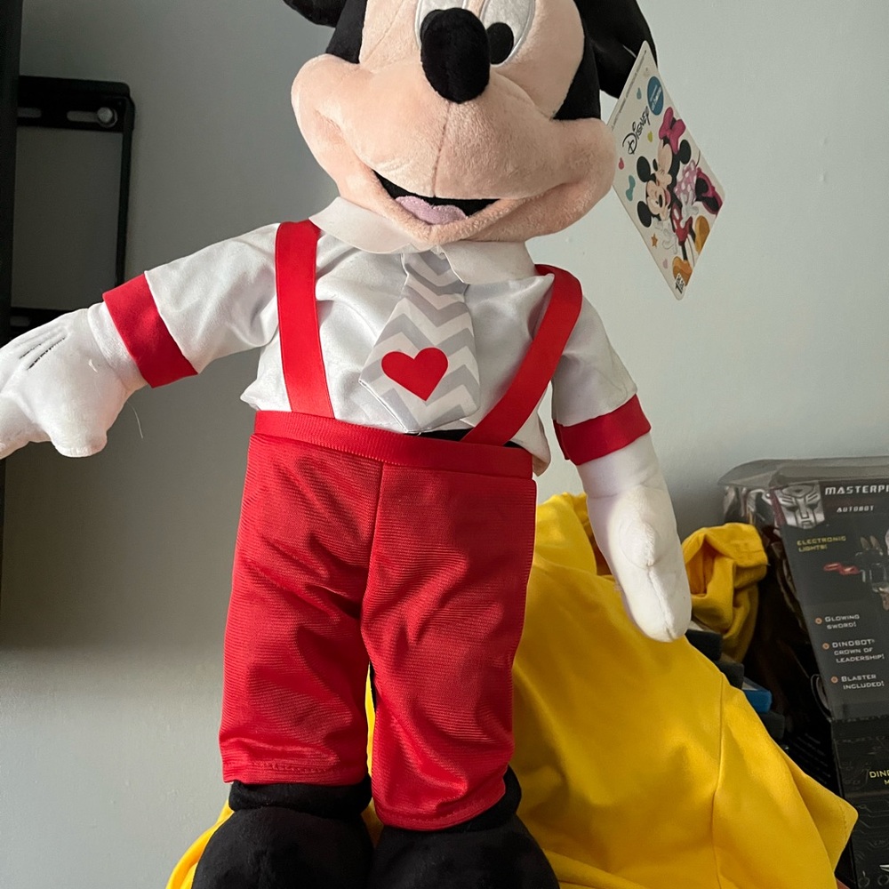 Disney Red and Black Stuffed Animal